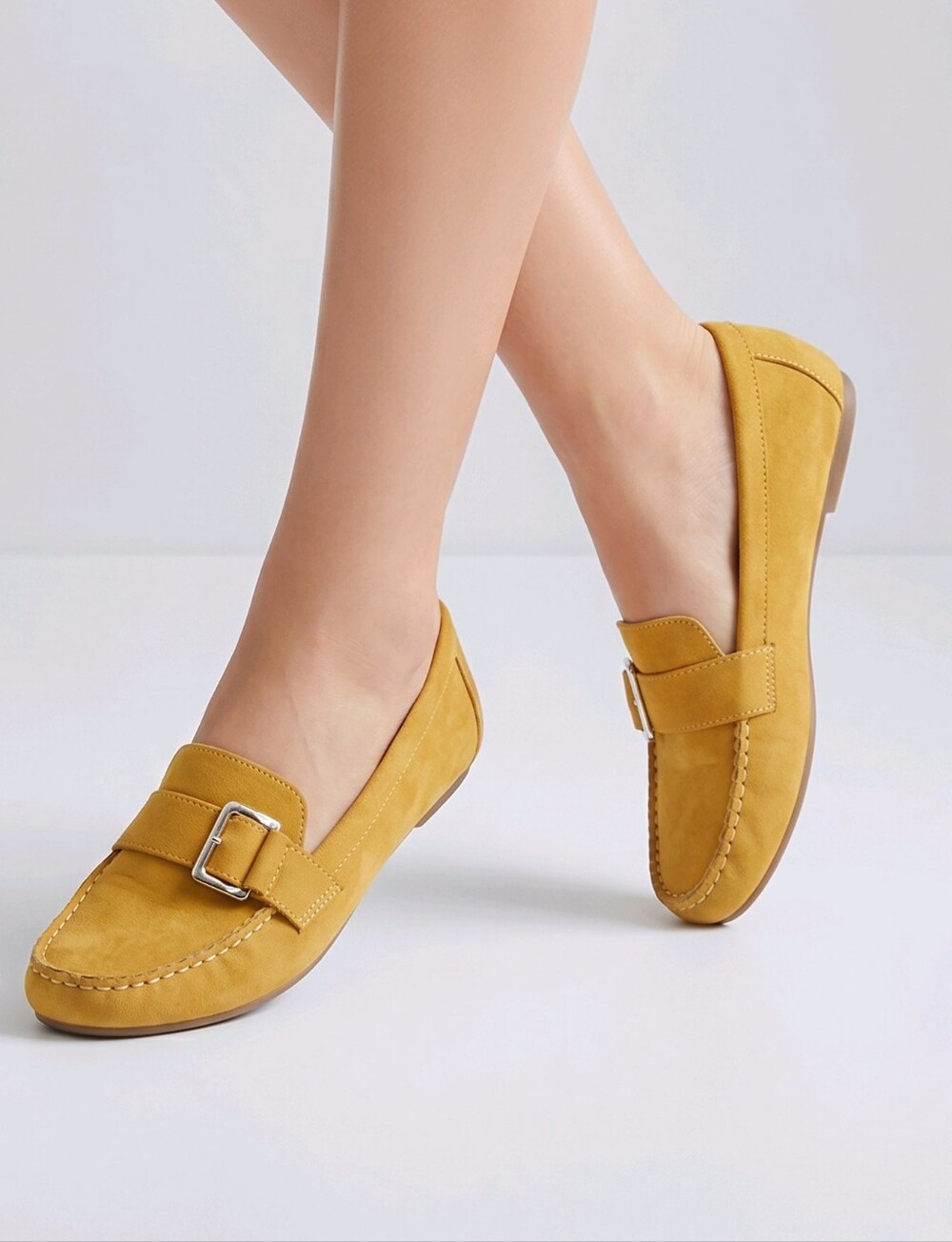 Daisy Fuentes Yellow Loafers